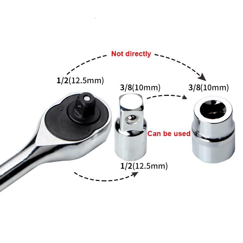 4pcs 1/4 3/8 1/2 Steel Air Impact Adapter Converter Socket Set Reducer Drive These Adapters Are Small In Size And Easy To Store