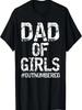 Mens Father Gift From Daughters Funny Dad Of Girls #Outnumbered T-Shirt