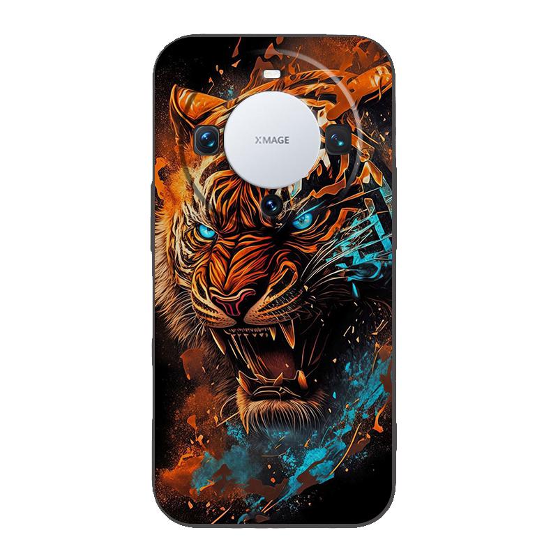 

Cartoon Tiger Phone Case Cover for Huawei Mate 60 Pro P50 P40 P30 P20 P10 P Smart Y6 Y7 Y9 Plus Silicone Fundas Shell Capas Bags Huawei P20