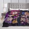 KPop Demon Hunters Korean Girls Plush Blanket Kids  Flannel Throw Blanket For Bedroom Super Soft Custom Quality Bedspread