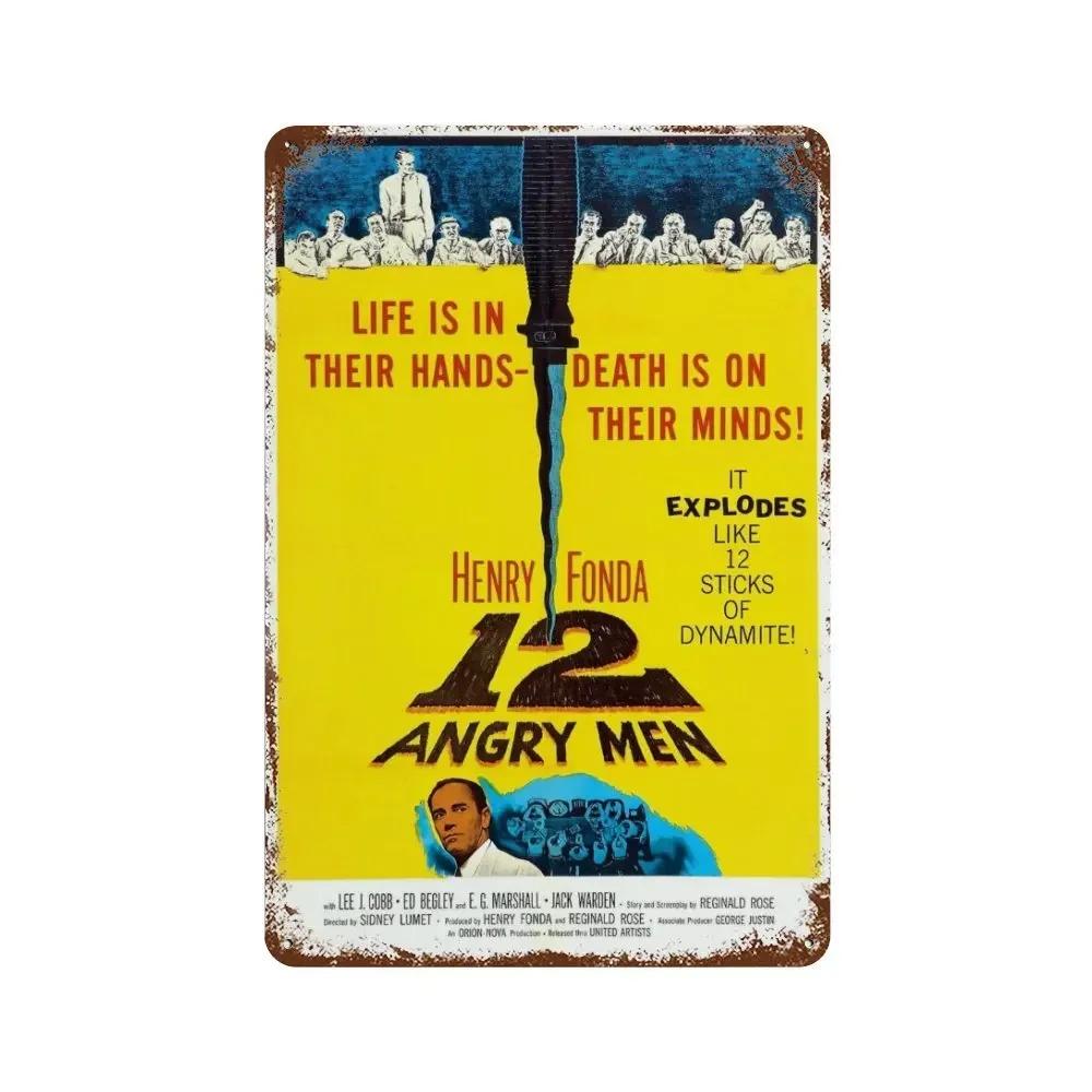 Retro Movie Metal Sign Classic American Films Wall Plate Poster Perfect for Bar Club and Home Decor