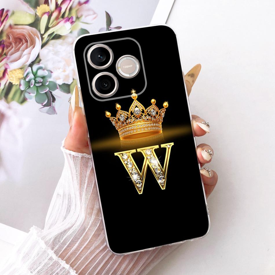 For Honor 600 Lite Honor600 2026 Fashion Crown Letter Phone Case For Honor 600 600Lite 5G Soft Silicone TPU Cases