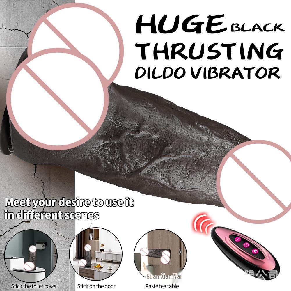Silicone Realistic XL Telescopic Vibrating Dildo for Women