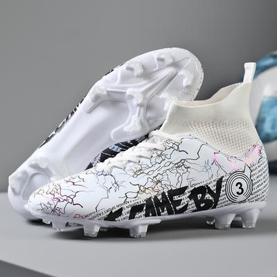 Men Soccer Shoes Teenager Breathable Football Boots Professional Playing Field TF/FG Soccer Cleats Men Adult Sneakers Size 31-48