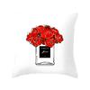New Perfume Floral Pillows Case Modern Fashion Lady Decorative Pillows Cover Livingroom Bedroom Sofa Seat Simple Cushions Case