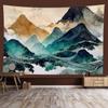 Chinese style landscape painting background tapestry room decoration wall background cloth living room home decoration