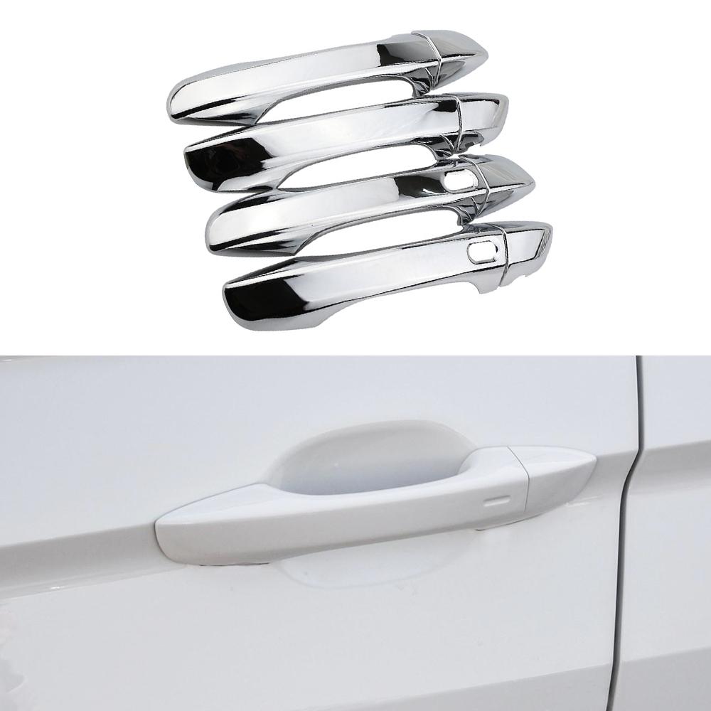 Silver Car Door Handle Trim Covers Door Cover Sticker for Kia Sportage QL 2016 2017 2018 2019 2020 Styling Accessories