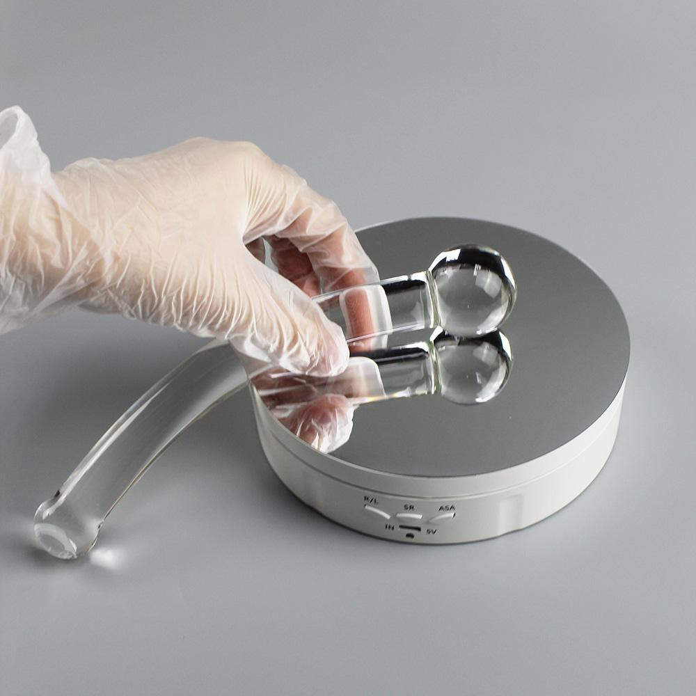 Manyjoy Crystal Glass Dildos Masturbator Realistic Dildo Penis Glass Beads G-Spot Anal Butt Plug Sex Toys for Man Woman Couples