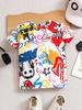 Dinosaur Children's Clothing Short Sleeve Kids Clothes Summer Animal Graphic T Shirts Children Top O-Neck Tees Baby Boy Clothes