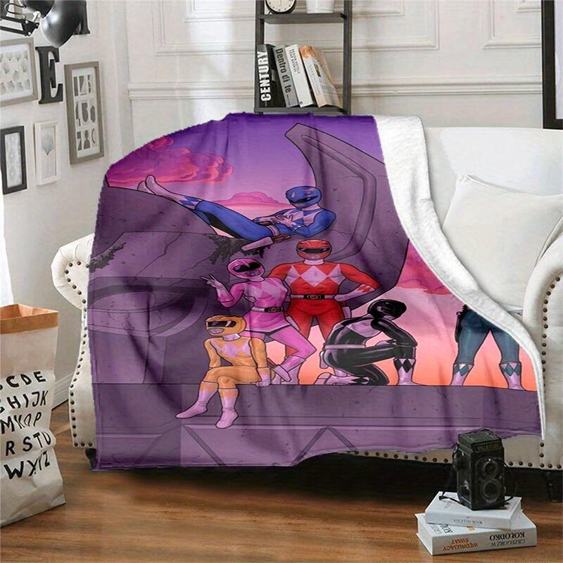 1pcPower Rangers Soft Comfortable Blanket - Perfect for Home Decor, All Seasons, and a Thoughtful Gift IdeaA043031m