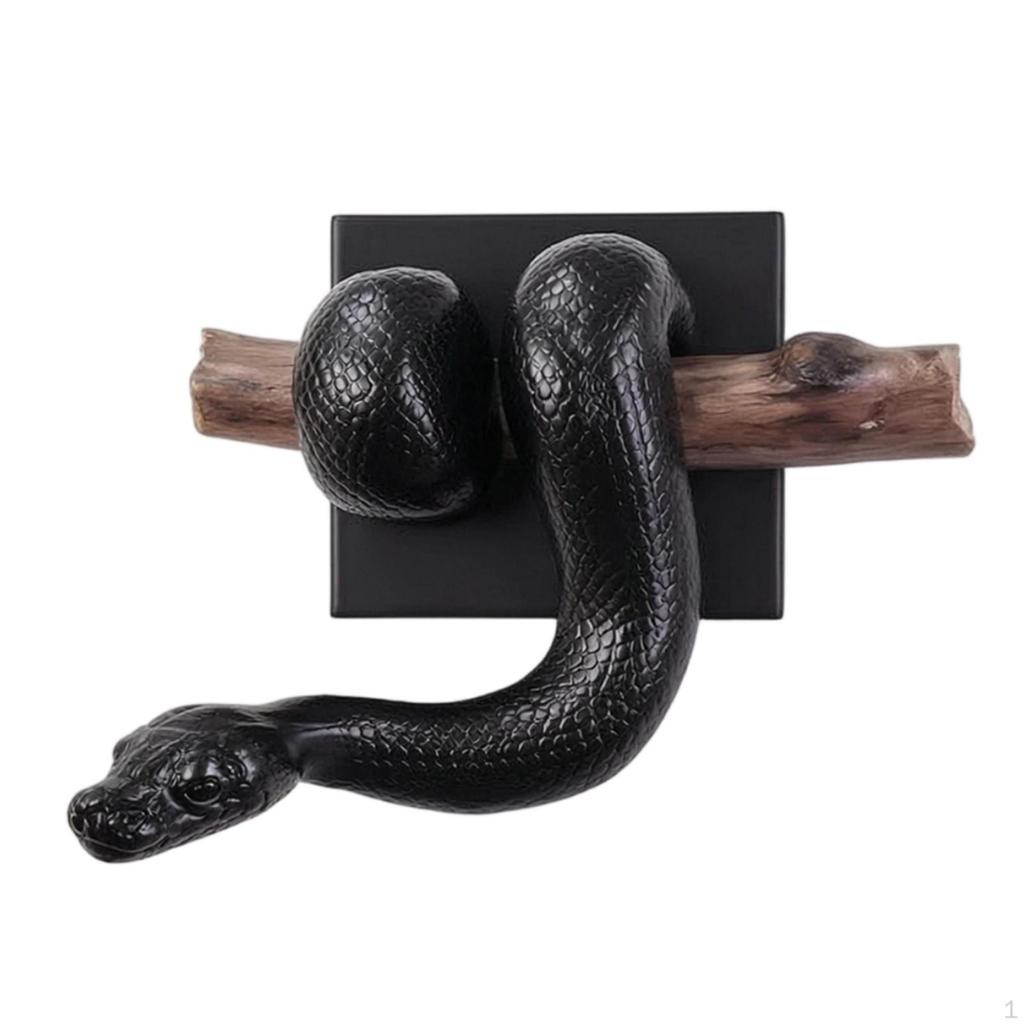 Scultura da Parete Serpente Decorazione Testurizzata con Supporto Pannello 3D per Collezionisti