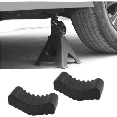 Safety Car Jack Stand Rubber Pad – 6ton Capacity, Slotted Floor Adapter Rail Grip, Universal Repair Pads for Frame Pinch Lifting