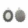 Bezel Connectors For Resin Crafts Fit Oval 13x18mm Photo Glass Dome Frames