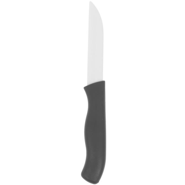 Couteau et Éplucheur en Céramique - PROMOBO - Lame 7,5cm - Manche Ergonomique - Haute Densité