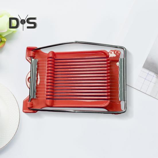 Potato Egg Slicer Easy Press Food Slicer Luncheon Meat Cutter with 14 Stainless Steel Wires Cheese Slicer for Soft Fruit Tofu Dragon Fruit
