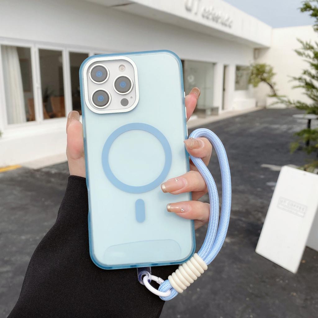 Applicable to Apple 11promax mobile phone case 11promax anti-drop Apple 11 magnetic suction 11 hand rope 11 skin feel matte