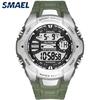 SMAEL 1340  Fashion New Design Men Digital Watch Rubber Strap Water Resistant Superior  Multi Function Date Sports Wristwatch