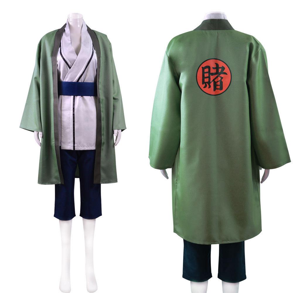 Tsunade Cosplay Kostým Sada Anime Ninja Oblečení pro Ženy Dospělé Halloween Kostým pro Hraní Rolí Bílé Krátké Vlasy Lékařská Ninja Uniforma
