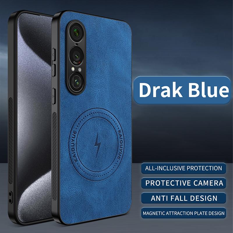 For Sony Xperia 1 VI/1 VII/Xperia 1VII 1VI Case Simple Stylish Magnetic Suction Luxury Leather Skin-friendly Anti-drop Cover