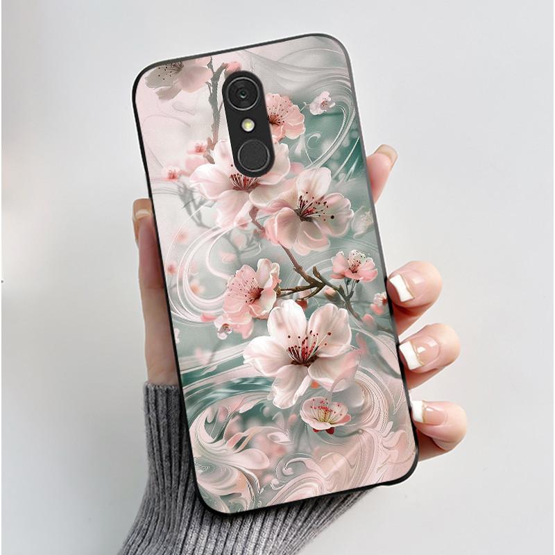 Casing For LG Q7 Plus Q7+ Q7a LM-Q610 Q725L Q725K Q725S Soft Case Aesthetic Cute Cat Cartoon Phone Back Cover Shockproof Bumper