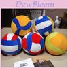 Modern Geometric Volleyball Pillow With Plush Cover For Office And Dorm Room Decor
