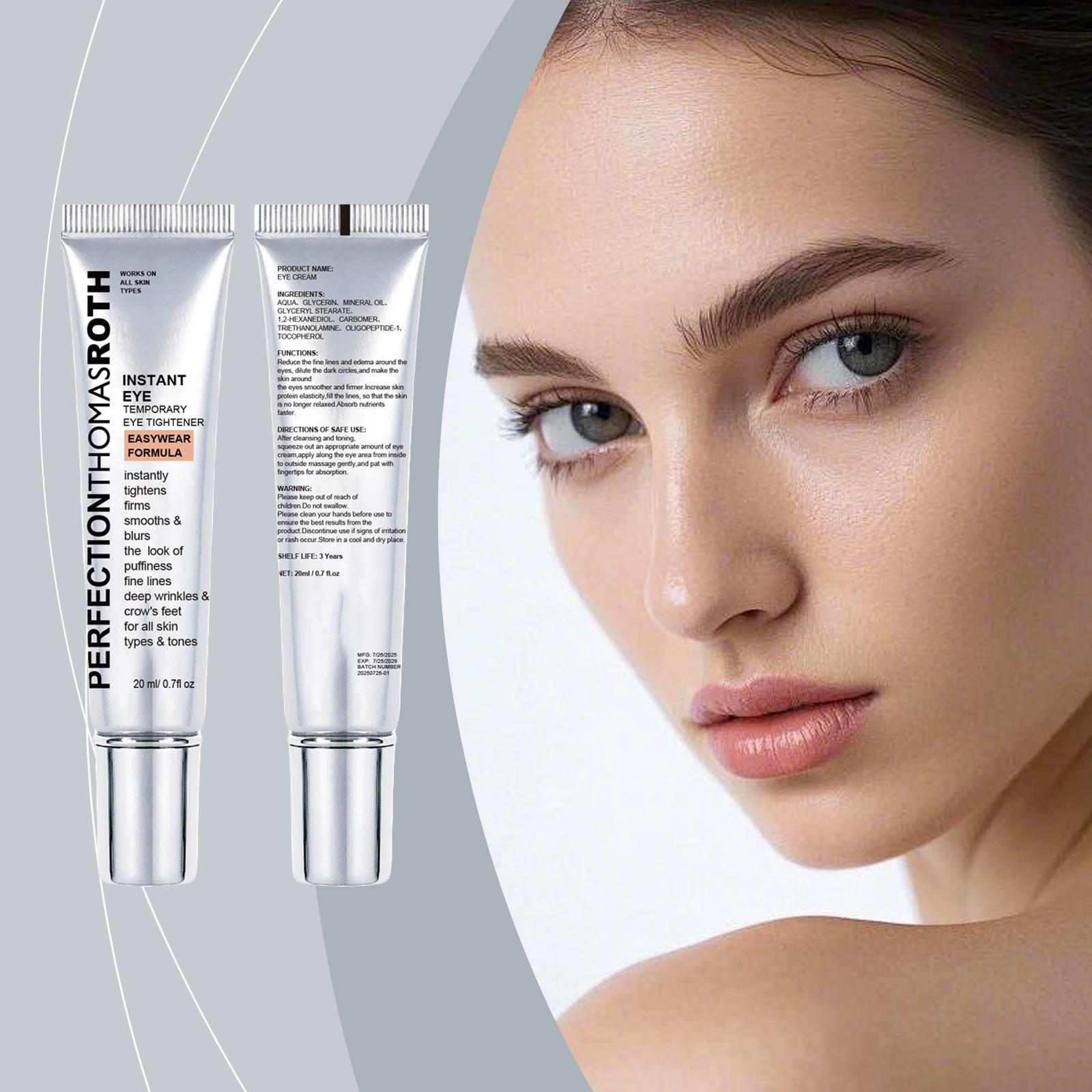 

Крем для мгновенного подтягивания кожи вокруг глаз Увлажняющий и питательный крем для кожи вокруг глаз Увлажняющий крем для лица Освежающий и увлажняющий 20 мл One Size белый