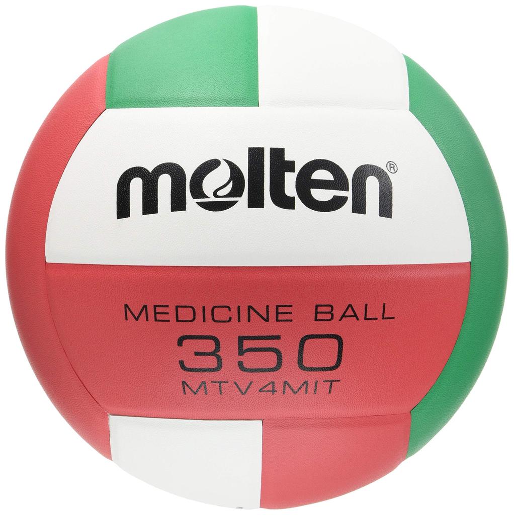 Molten Volleyball Medicine Ball, Size 4, 350g (White, Red, Green) MTV4MIT