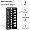 Double-sided Stainless Steel Drill Gauge With High Contrast Markings Durable Quick Precise Measuring 1/16 Inch To 1/2 Inch