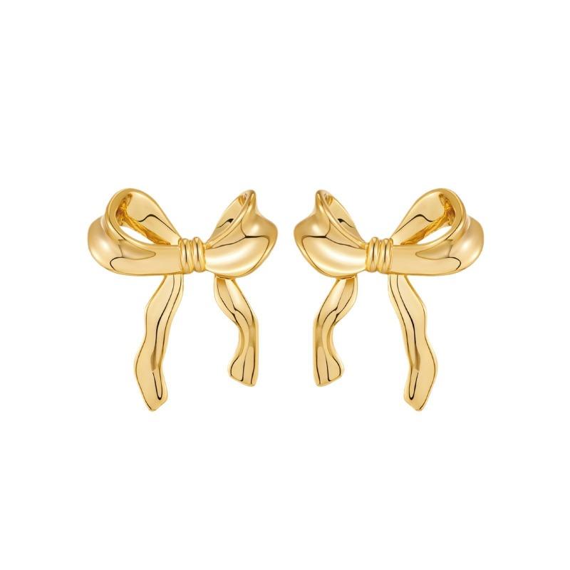 Bow Earrings with Versatile Temperament and Exquisite Earrings with High-end Earrings