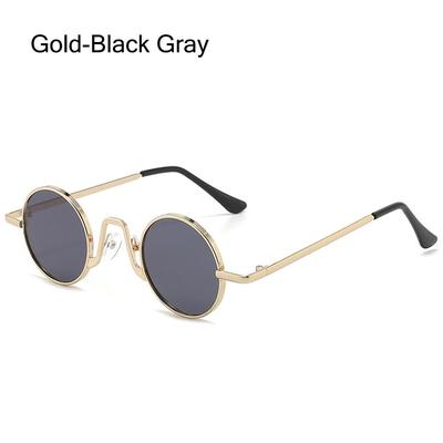 Punk Circle Shades Farebné okuliare Malé okrúhle slnečné okuliare na párty/pláž/cestovanie/streetwear