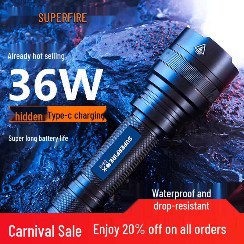 SupFire Rechargeable LED Flashlight Series