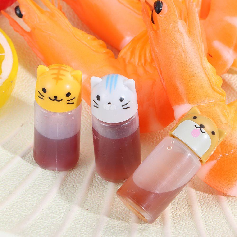 4PCS Lunch Box Cartoon Mini Kitchen Accessories For Bento Small Container Seasoning Sauce Bottle