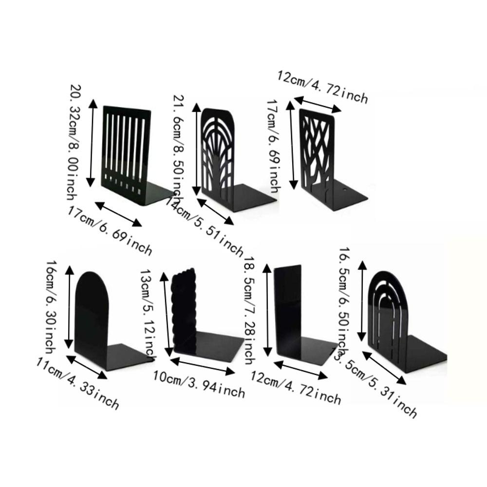 Durable Acrylic Book Display Stand Space-saving Decorative Desktop Acrylic Book Storage Rack Sturdy Stationery Acrylic Bookends