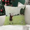 SSam Toft Retro Nostalgia Pillow Cover Soft Decor Throw Pillow Case xcm Couch Home Decor for Living Room Sofa Party Gift