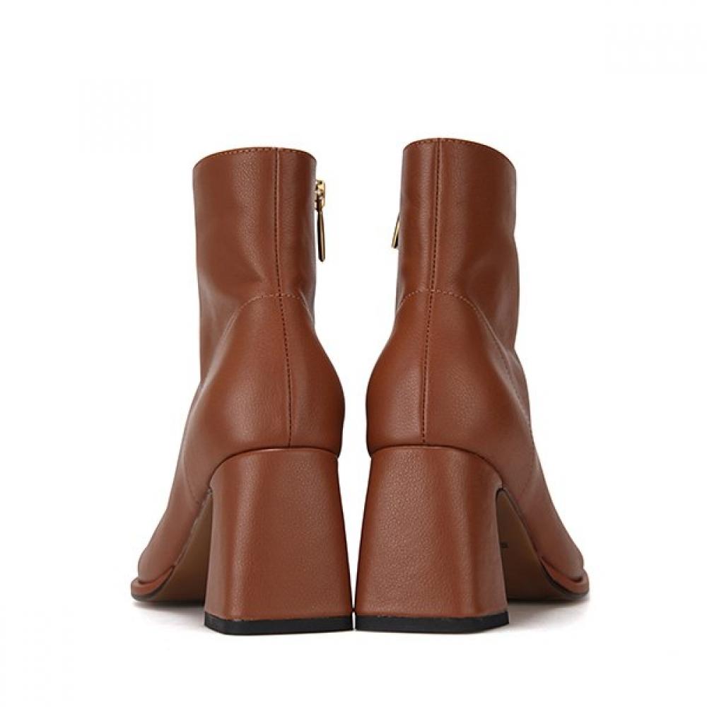 BARBARA Botas de Couro para o Dia a Dia de Tornozelo 7cm Bbe833br