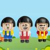 Chinese Style Mushroom Head Face Changing Pendant Plastics Face Changing Toy Christmas Dolls