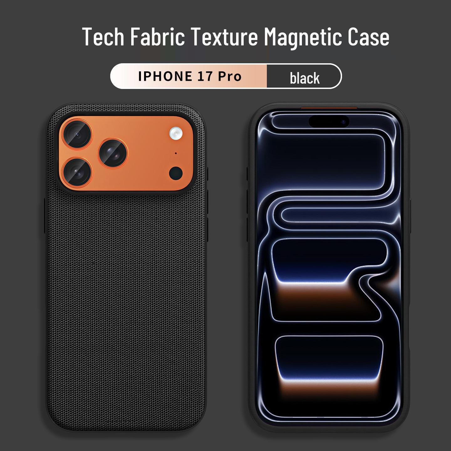 

iPhone 17 Pro Max Official Magnetic Fabric Phone Case - Frosted Cloth Texture Protective Cover iPhone 17
