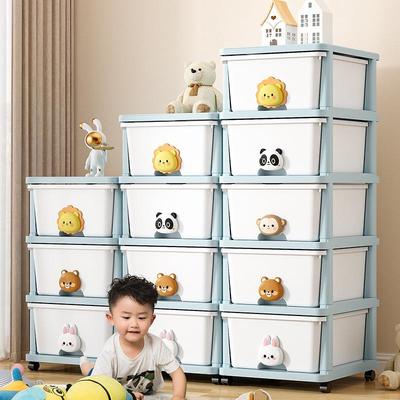 Children's Storage Cabinet with Drawers for Toys, Snacks, Clothes, and Bedside Use