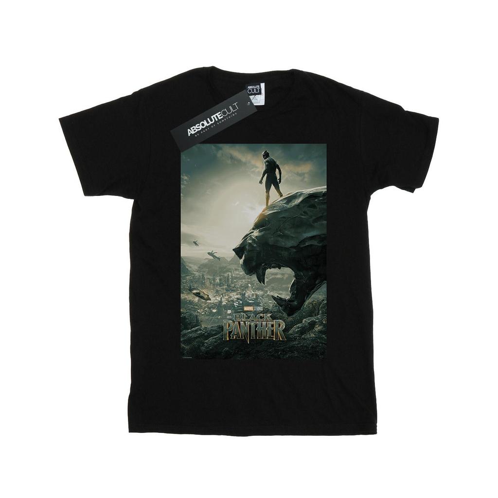 Marvel Jungen Black Panther Poster T-Shirt