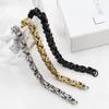 Personalized Titanium Steel Square Byzantine Bracelet Does Not Fade, High-End Imperial Chain Jewelry.