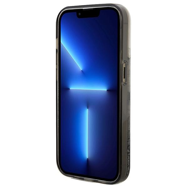 Karl Lagerfeld Klhcp14Llkcnsk Iphone 14 Pro 6.1 Transparent Hardcase Liquid Glitter Choupette