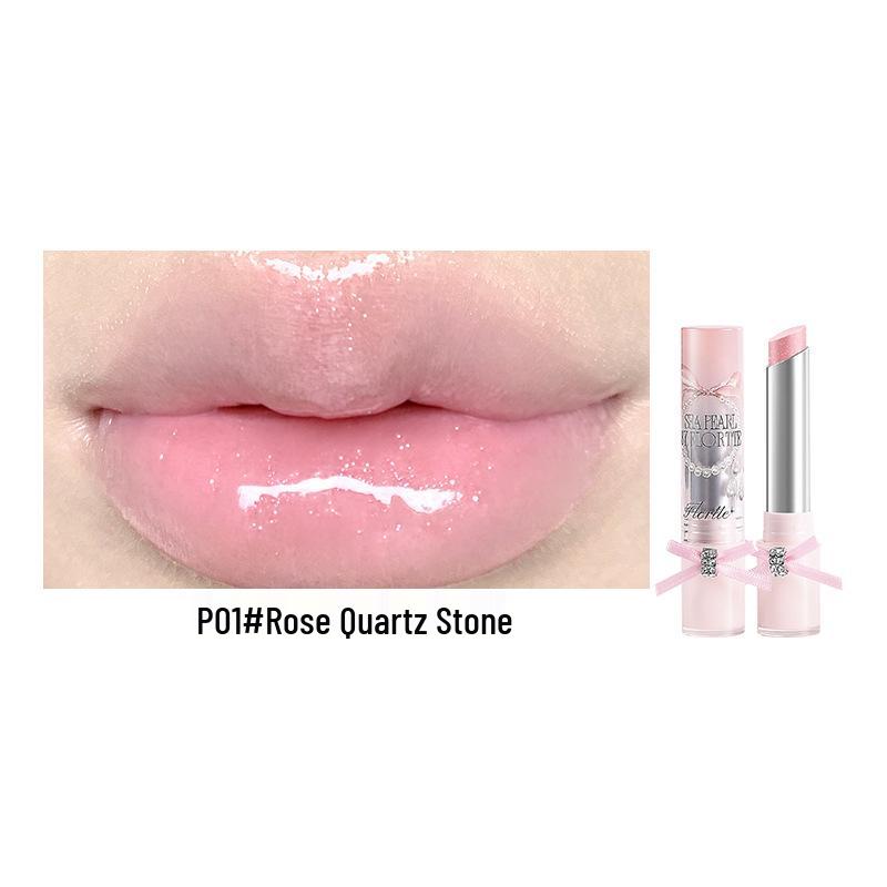 

FLORTTE Glass Sea Solid Lip Gloss - Transparent Nude Watery Light Mirror Finish