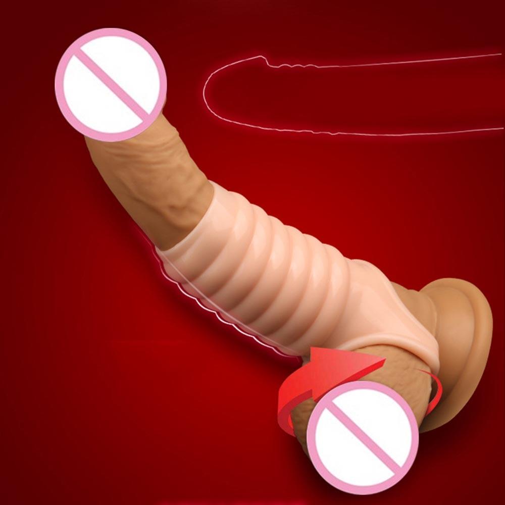 EXVOID Penis Sleeve Delay Ejakulace Opakovaně použitelný kondom Dildo pro dospělé Produkty pro dospělé Sexuální hračky pro muže Erekční kroužek na penis