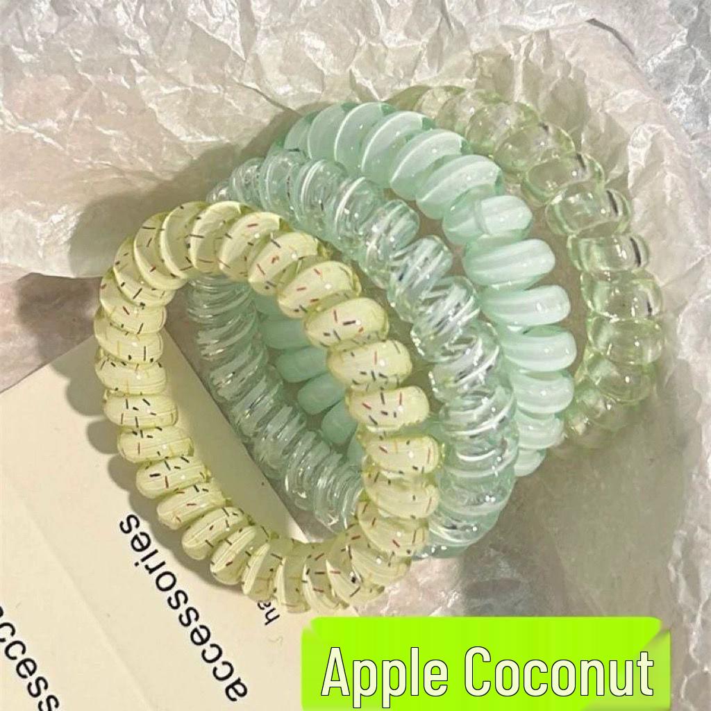 

Высокоэластичная резинка-скранч для волос в виде телефонного шнура, не оставляющая заломов