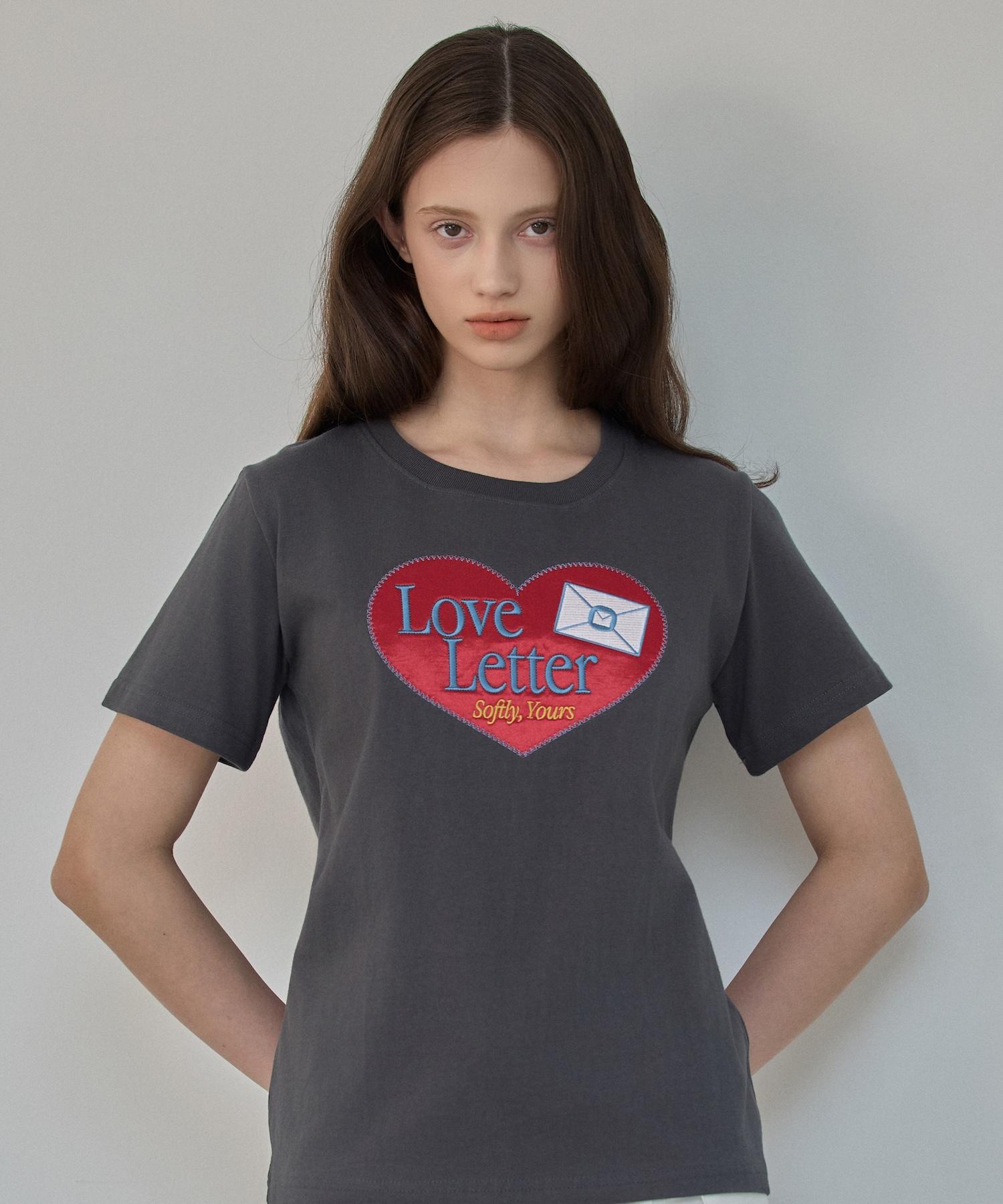 Eliotti Love Letter Ts_3Color Charcoal/Free