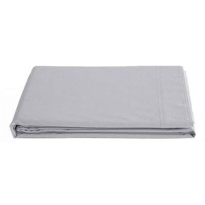Flat Sheet In Pure Combed Cotton Percale, Long Fibres, 80 Threads/cm² Vent Du Sud - Perle - 180 X 290 Cm for Single Bed