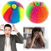 Large Puffer Ballsl with Lights 18cm Stretchable Tentacles Cool Ball for Boys Girls Fun Classroom Prizes Party Favors