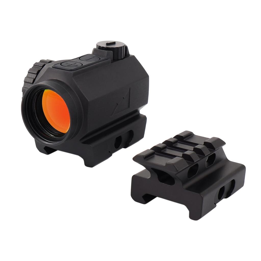 SKEERY Red Dot Sight with Motion Activation and Auto-Sleep Function, Airsoft Sight with Two Height and Depth Mounts, and Japanese Instruction Manual