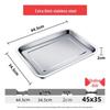 JingZhiFeng Stainless Steel Square Serving Tray