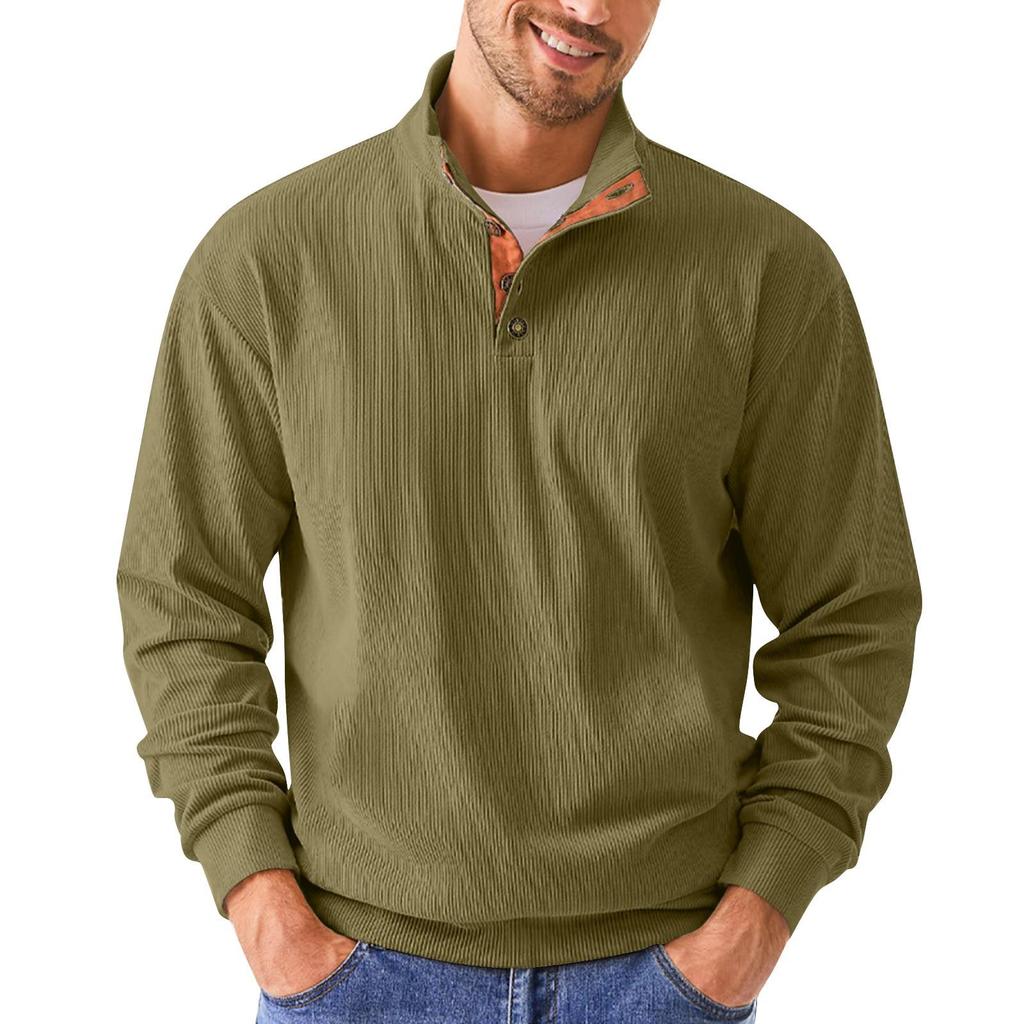 Spring And Men's Standing Collar Sweatshirt Is Outdoor Casual Sweaters Tops